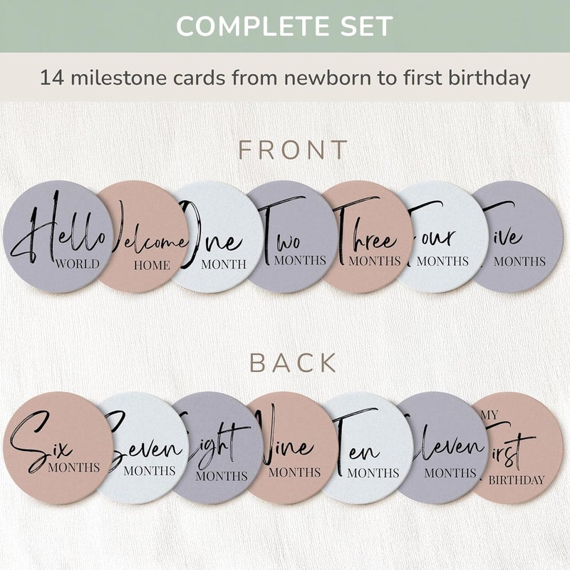 Tiny Trees ® Baby Monthly Milestones, Monthly Milestone Signs, Baby Announcement, Baby Age Milestone Keepsakes and Photo Props - Image 2